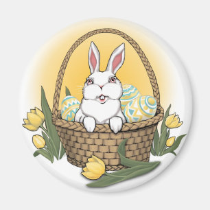 Íman Decorações de Páscoas Festivas de Coelho de Pá