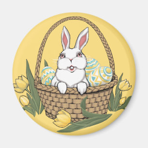 Íman Decorações de Páscoas Festivas de Coelho de Pá