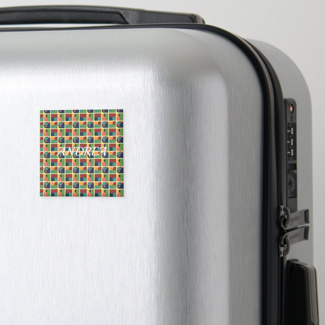 Íman Decorative Magnet – Abstract Geometric Shapes (In Situ (Luggage))
