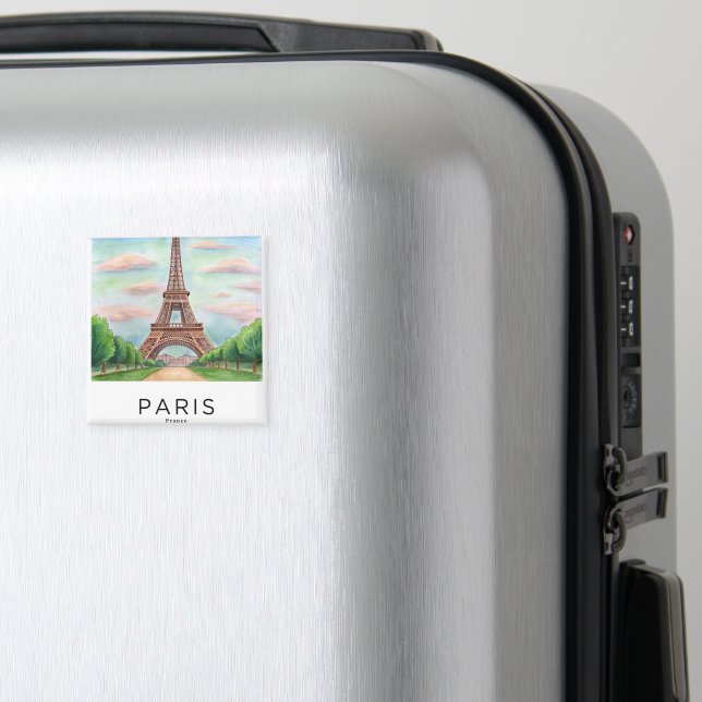 Íman Decorative Square Magnet | Personalized Home Accen (In Situ (Luggage))