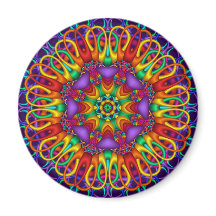 Íman decorativo de abstrato mandala