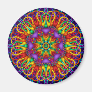 Íman decorativo de abstrato mandala
