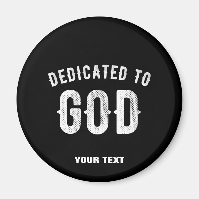 ÍMAN DEDICADO A DEUS TEXTO BRANCO LEGAL PERSONALIZÁVEL (Frente)