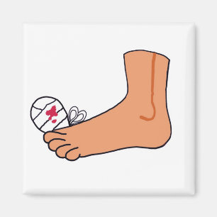 Íman Dedo do pé quebrado Foot-2