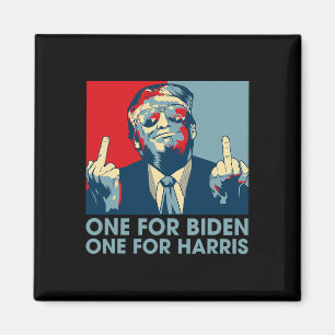 Íman Dedo Médio Biden Harris Fla Republicana Americana