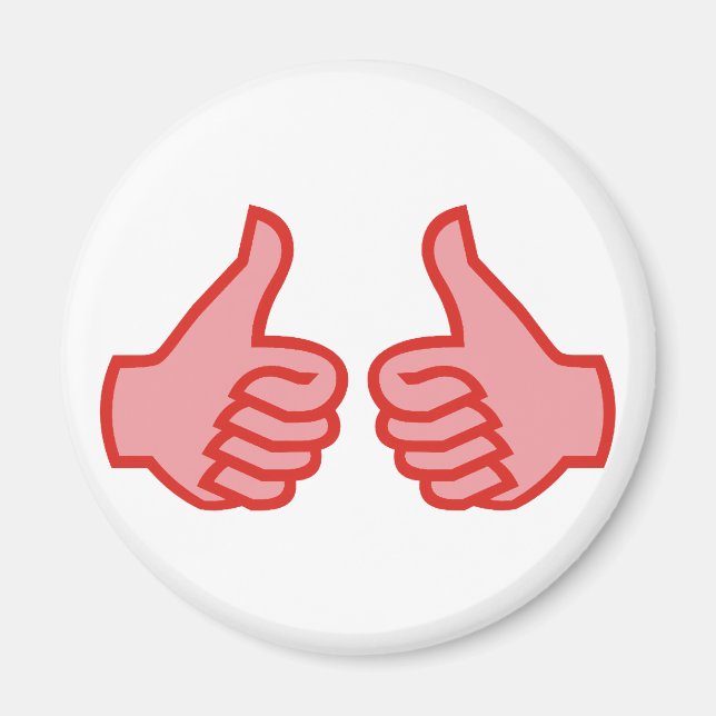 Íman DEDOS POLEGAR OK alto thumbs up (Frente)