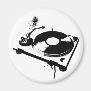 Íman Deejay DJ Turntable Magnet   Presentes para músic