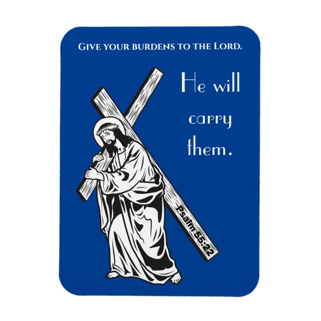 Íman Deem os vossos fardos ao Senhor Bíblia Verse (Vertical)