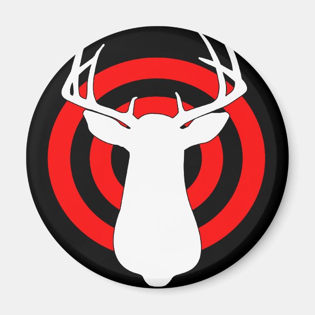 Íman Deer Antlers Bullseye (Frente)