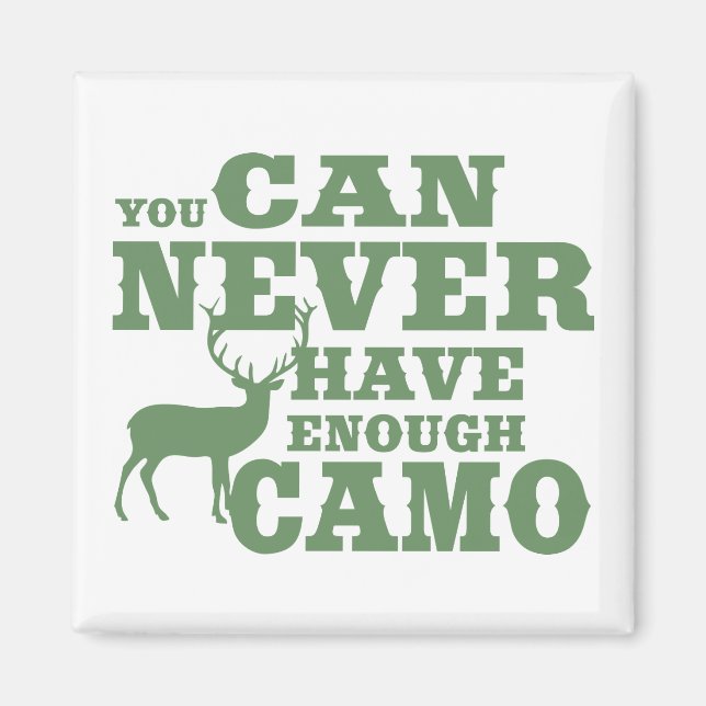 Íman Deer Hunting Humor Camouflage (Frente)