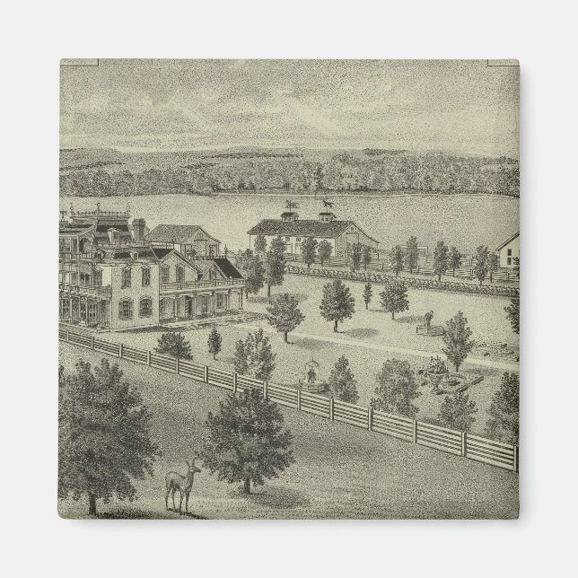 Íman Deer Park Place Fazenda, Cidade Forte, Kansas (Frente)