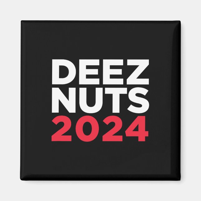 Íman Deez Nuts 2024 - Meme Humorístico Republicano Demo (Frente)