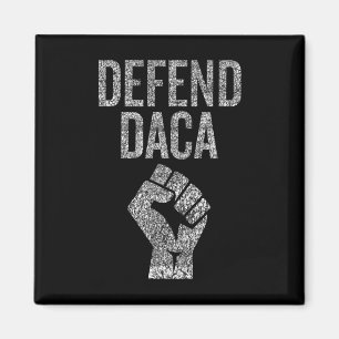 Íman Defenda Daca Com Resistir Punho Gráfico Enrugado