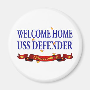Íman Defensor Home bem-vindo de USS