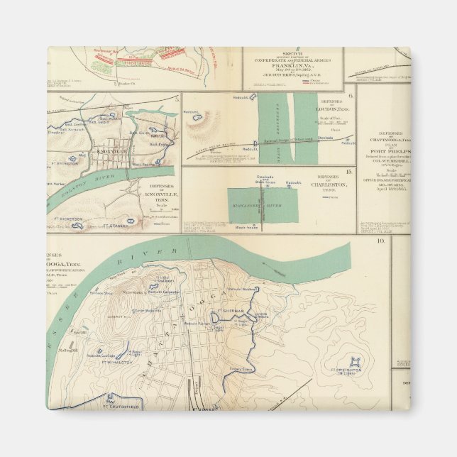 Íman Defesas Chattanooga (Frente)