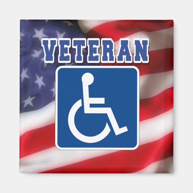 Íman deficiente Veteran EUA (Frente)
