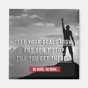 Íman Defina suas metas alto - Motivação
