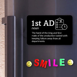 Íman Definição AD de 1rua - Equipe de filmes 4" x 6" Fl