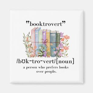 Íman Definição "Booktrovert"