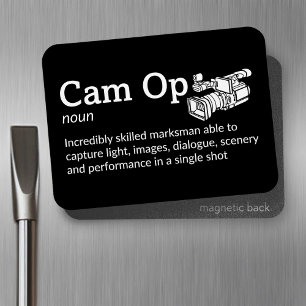 Íman Definição Cam Op - Film Crew 3" x Flex 4"