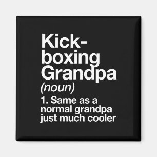 Íman Definição de Avô de Kickboxing Engraçado Esportes