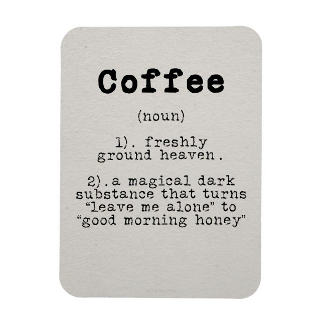 Íman Definição De Café Com Sobrecarga (Vertical)