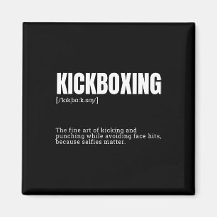 Íman Definição de Citação de Hobby de Kickboxing Engraç