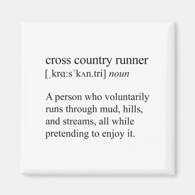 Íman Definição de Corredor de Cross Country, Corrida de (Frente)