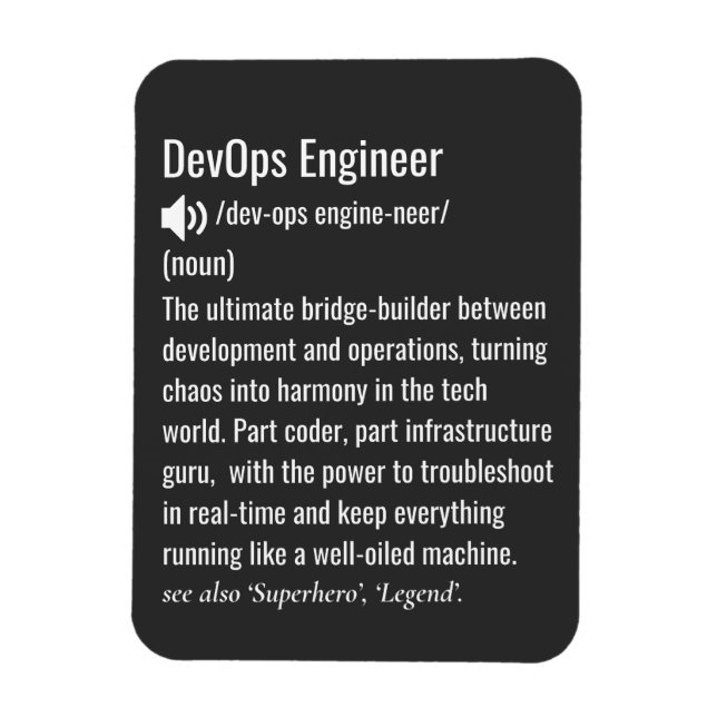 Íman definição de engenheiro DevOps  (Vertical)