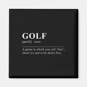 Íman Definição de Golf Engraçado