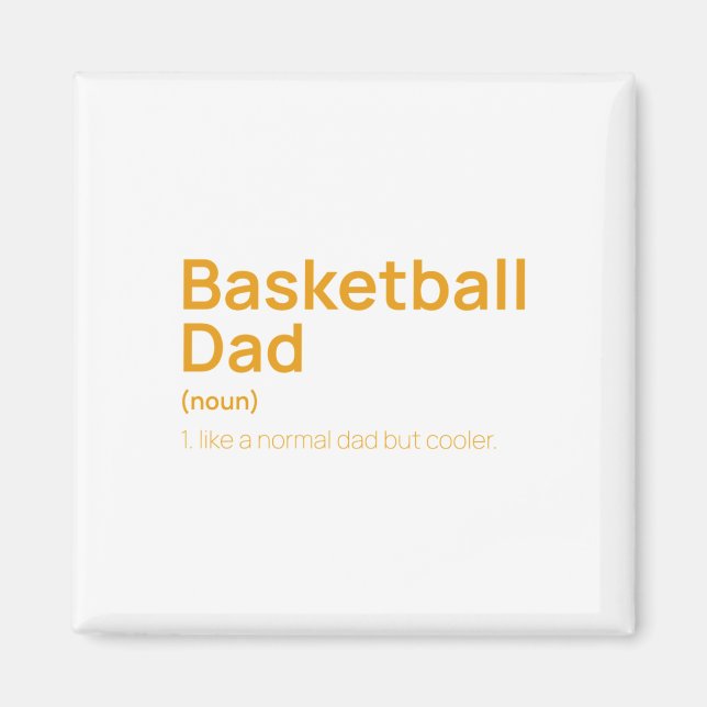 Íman Definição de Pai de Basquete Engraçado (Frente)
