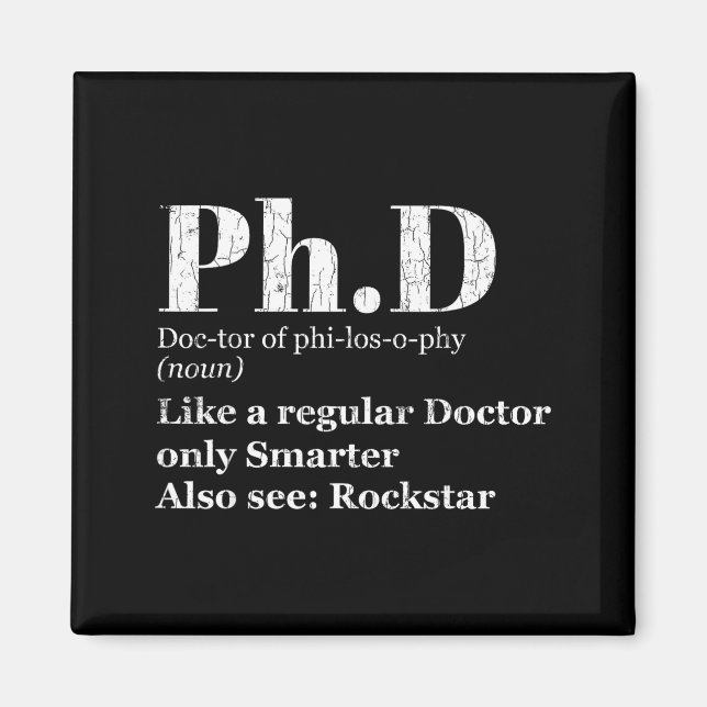 Íman definição de phd engraçado gráfico de candidato à  (Frente)