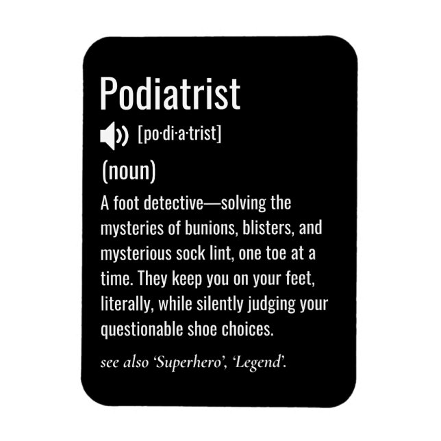 Íman Definição de podólogo (Vertical)