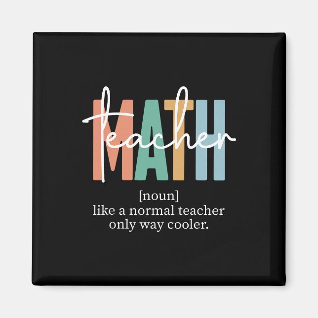 Íman Definição de professor de matemática engraçado par (Frente)