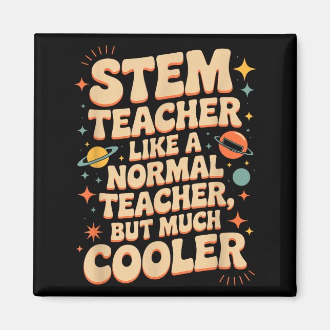 Íman Definição de Professor de Stem Engraçado Ciência M (Frente)