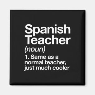 Íman Definição de Professora de Espanhol Divertida Byck