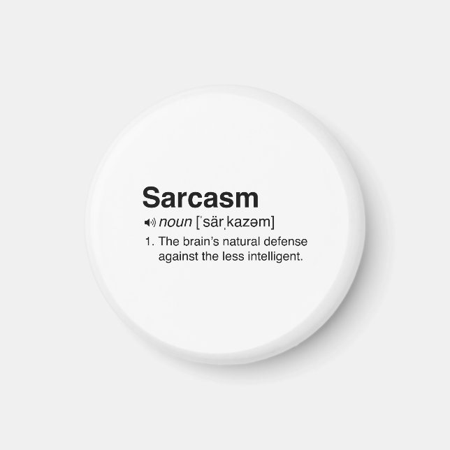Íman Definição de Sarcasm (Frente)