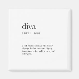 Íman Definição Diva Significa Decoração Dicionária