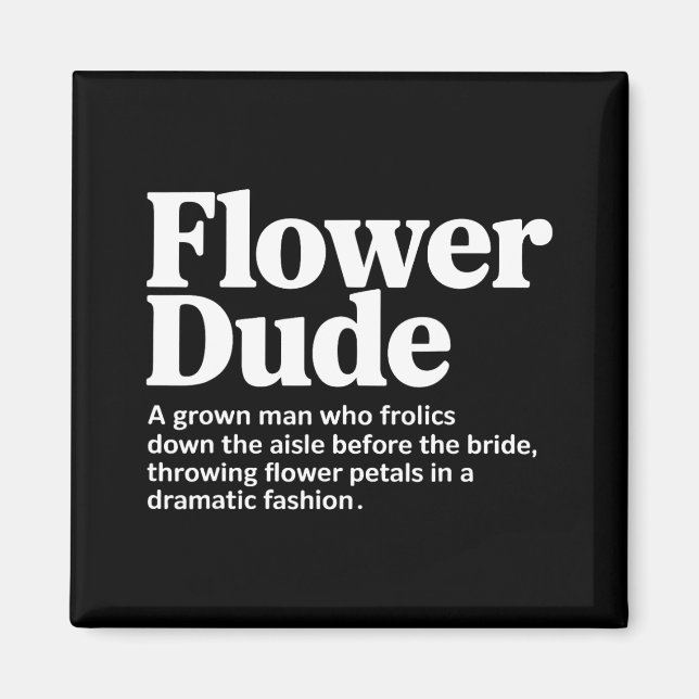 Íman Definição do Cara da Flor da Noiva  (Frente)