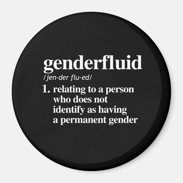 Íman definição do genderfluido - termos lgbtq definidos (Frente)