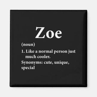 Íman Definição do Nome Zoe Divertida D