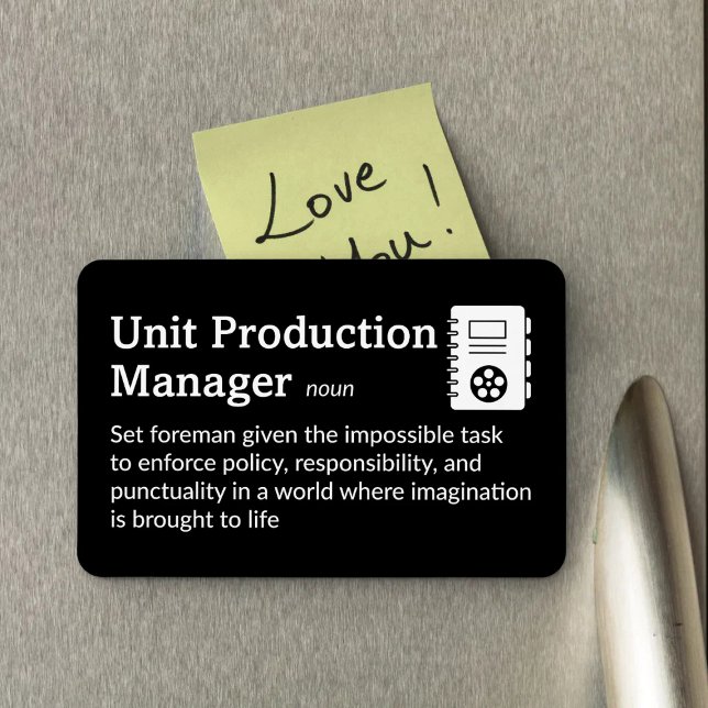 Íman Definição do Production Manager - Filme 4" x 6" Fl (Criador carregado)