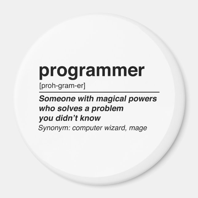 Íman Definição do programador (Frente)