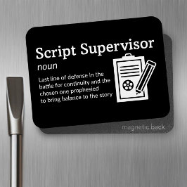 Íman Definição do Supervisor de Script - Filme 3" x 4"