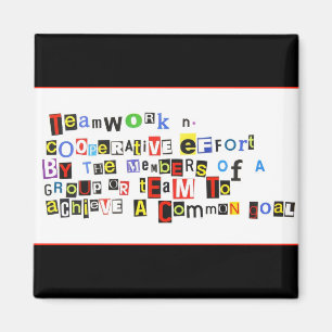 Íman Definição dos trabalhos em equipe