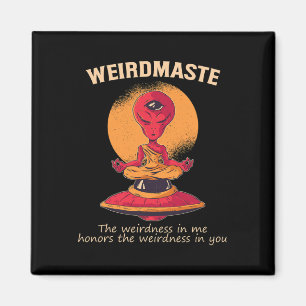 Íman Definição Weirdmaste Monge Alien Ufo Yoga Meditaçã