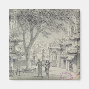 Íman Definir Design para a Lei II da ópera "Lakme"