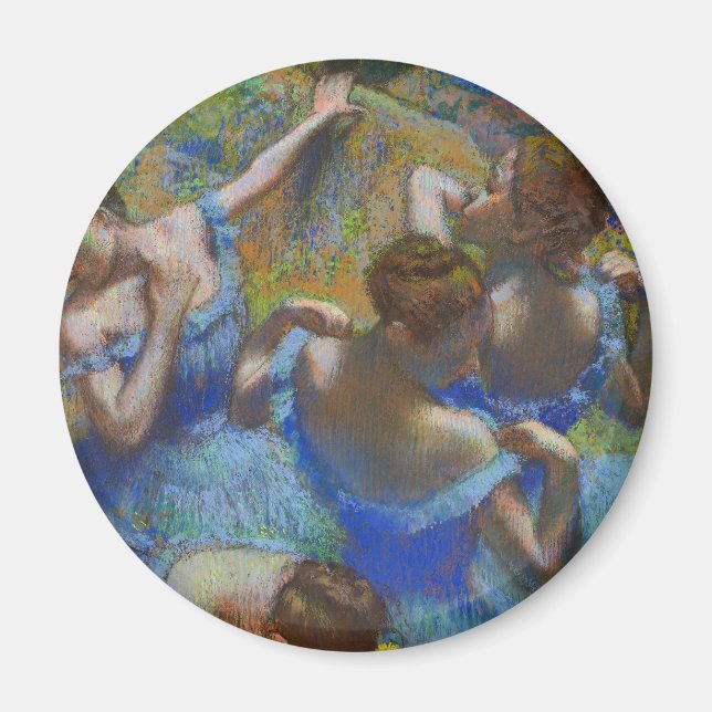 Íman Degas Blue Dancers Pastel Fine Art Masterpiece (Frente)