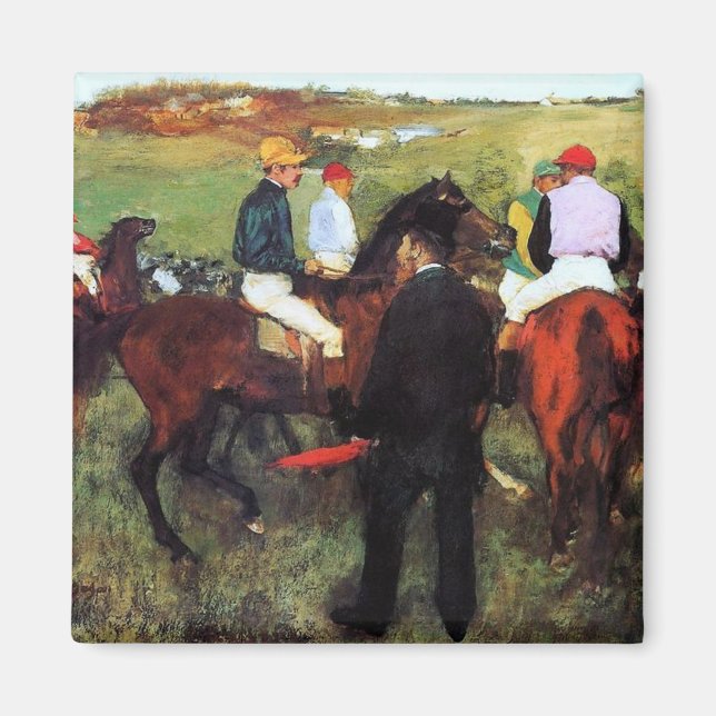 Íman Degas - Cavalos de Raça - Impressionismo (Frente)