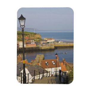 Íman Degraus que levam ao porto, Whitby, Norte